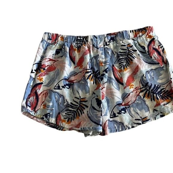 Vince Camuto Girls Tropical Print Two Piece Outfit Size 10 Linen Blend - Picture 4 of 6